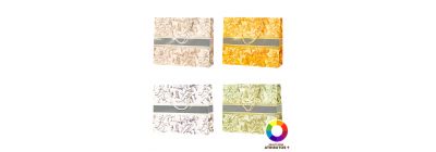 Bolsa papel flores mediana