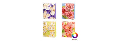 Bolsa papel flores brillante