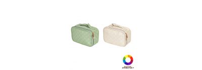 Cosmetiquera estampado cuadros