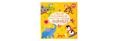 Libro animales con pegatinas