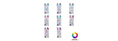 Sticker plástico Stitch surtido