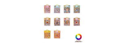 Stickers personajes plástico