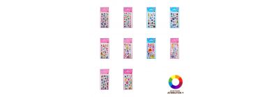 Stickers personajes plástico