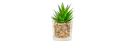 Planta artificial con maceta