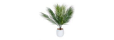 Planta artificial con rayas