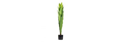 Planta artificial verde y negro