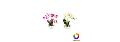 Planta orquídea artificial decorativa
