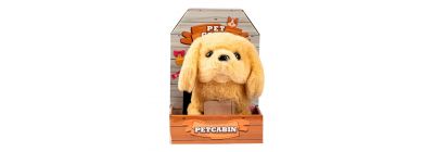 Peluche perro beige interactivo