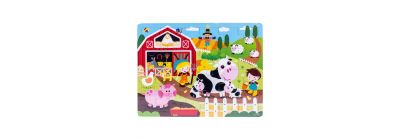 Rompecabezas madera animales granja