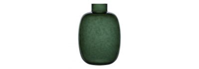 Jarrón decorativo verde vidrio