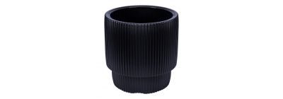 Maceta plástica negra 9L