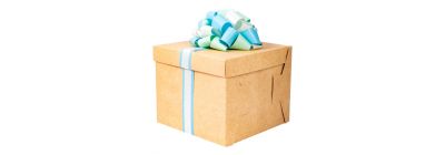 Caja mujer 19x19 cm kraft