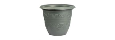 Maceta plástica 20L gris oscuro