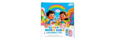 Walkie Talkie con video rosado