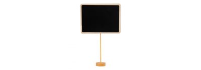 Letrero rectangular negro