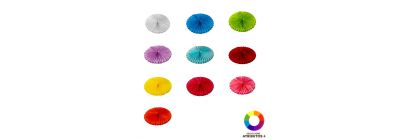 Roseta de papel decorativa