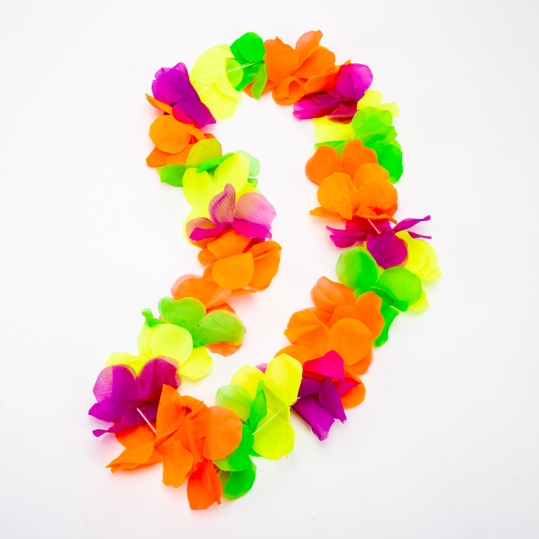 Collar tela fiesta hawaiano multicolor