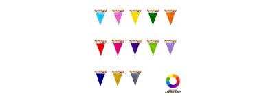 Banderín de papel decorativo
