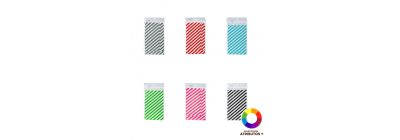 Bolsa papel líneas decorativa