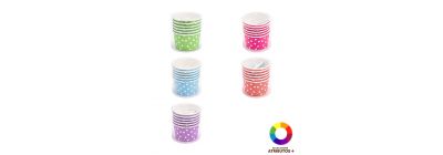 Recipiente cartón con puntos