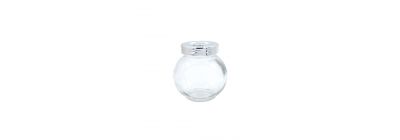 FRASCO VIDRIO CON TAPA REDONDA 8CM