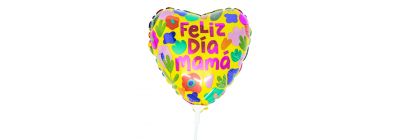 Globo metálico corazón mamá
