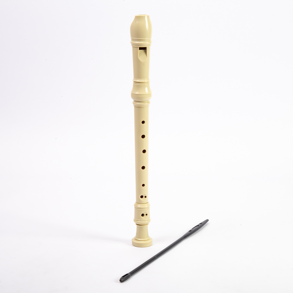 Flauta soprano teclado moderno beig
