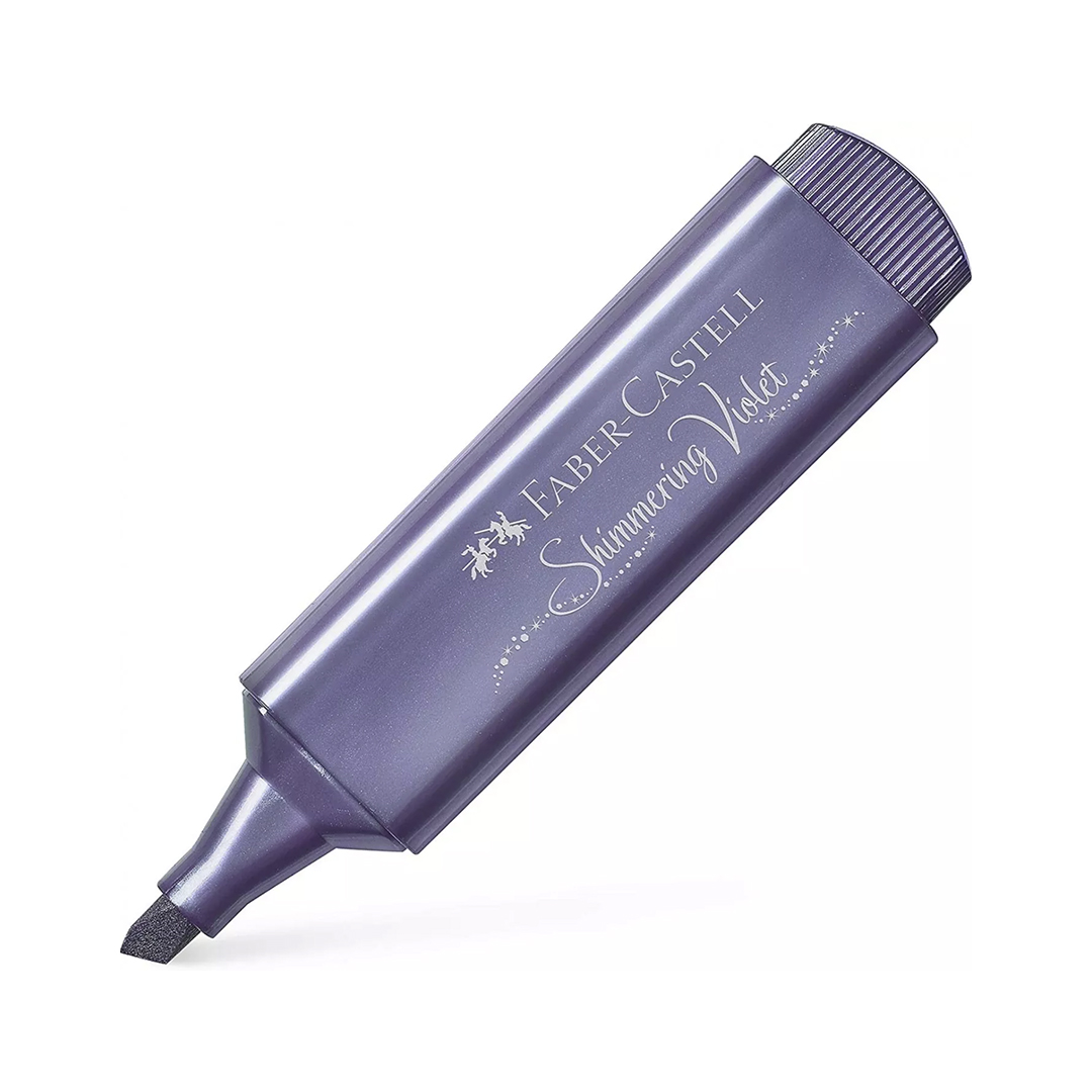 Resaltador Faber Castell metálico violeta