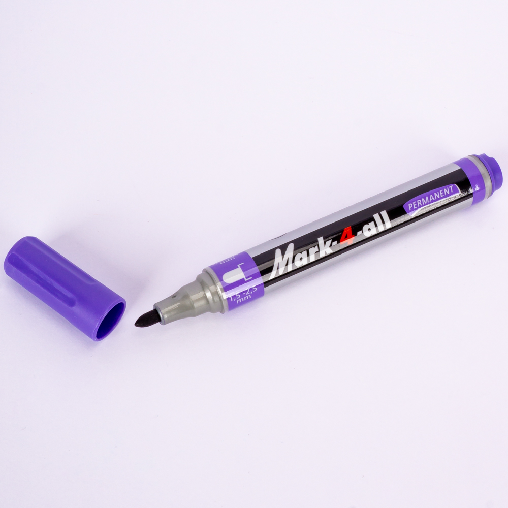 Marcador permanente Stabilo redondo morado 10und