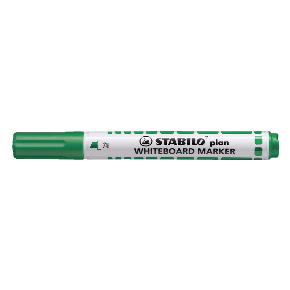 Marcador pizarra Stabilo redondo verde 10und