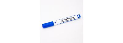 Marcador pizarra Stabilo redondo azul 10und