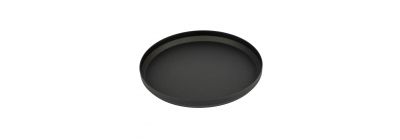 Porta vela metálico grande negro
