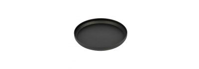 Porta vela metálico pequeño negro