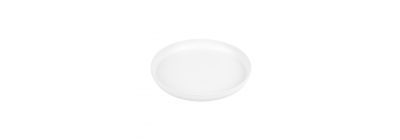 Porta vela metálico pequeño blanco