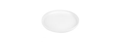 Porta vela metálico mediano blanco