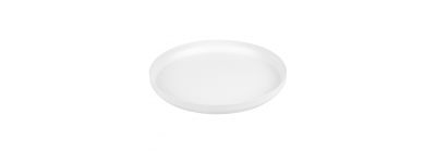 Porta vela metálico grande blanco