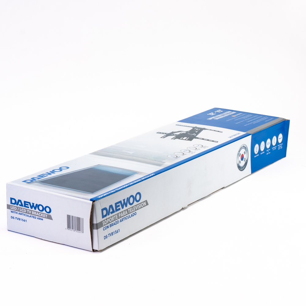 Soporte para pared metálico tv 32-75pulg 50kg giratorio 60 grados negro