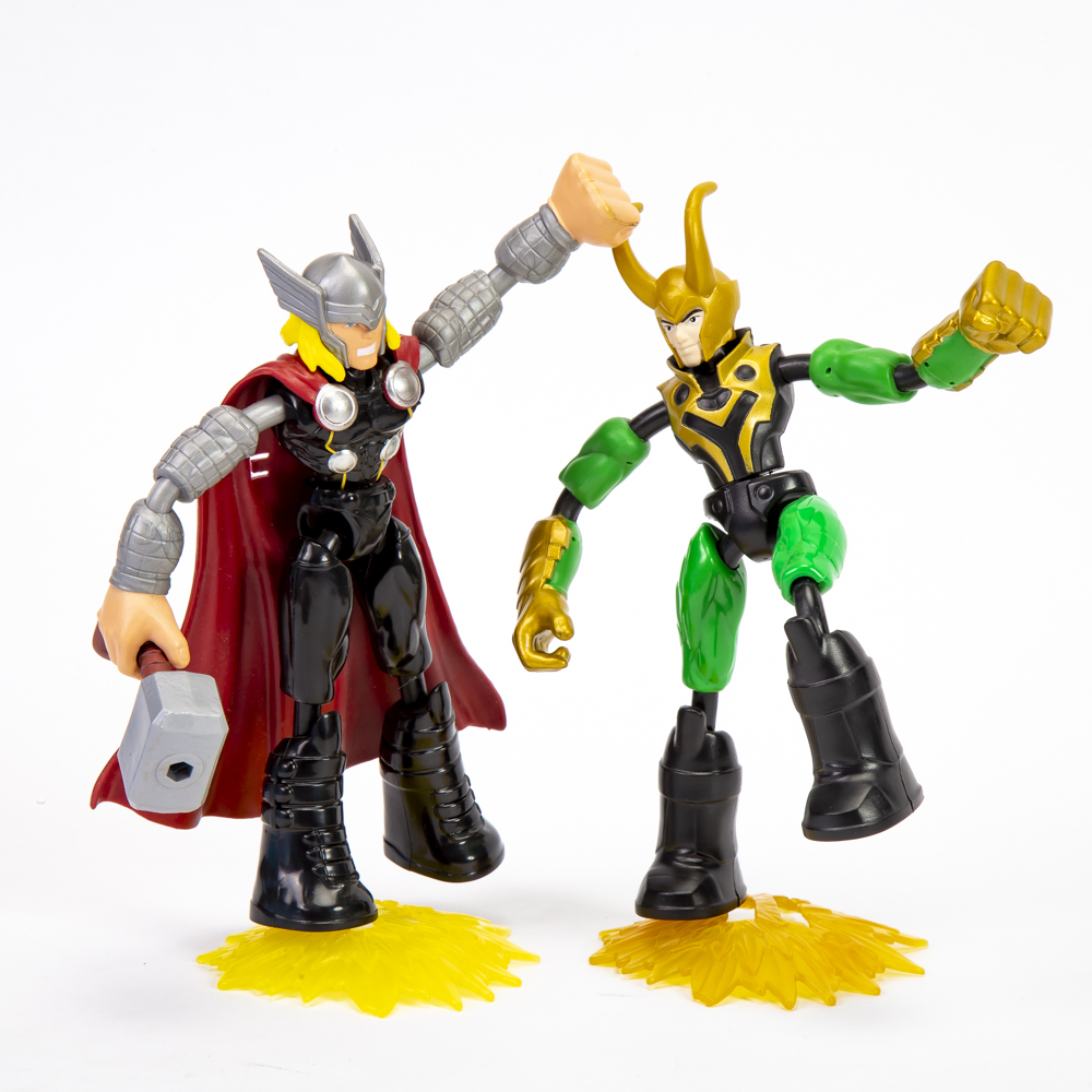 Muñecos Marvel avengers Thor y Loki +4a