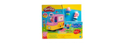 Camión plástico helado peppa pig para juego plastilina +3a