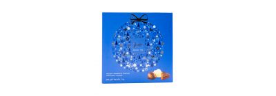 Estuche chocolates navideños azul