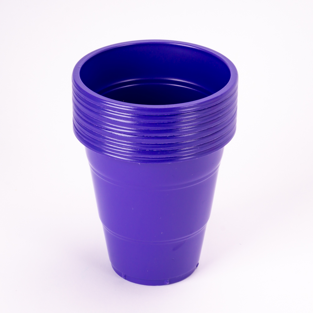 Vaso plástico Jappy 12oz 8und morado
