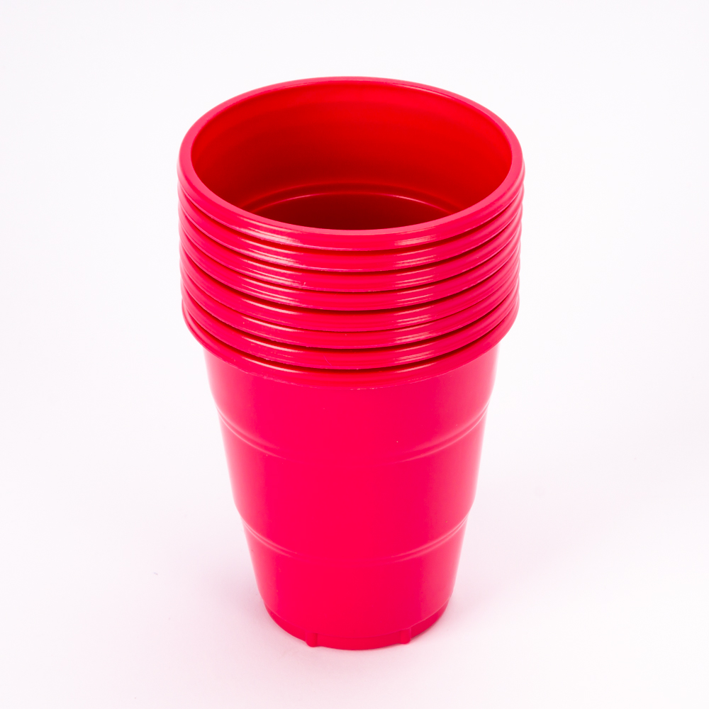 Vaso plástico Jappy 7oz 8und fucsia