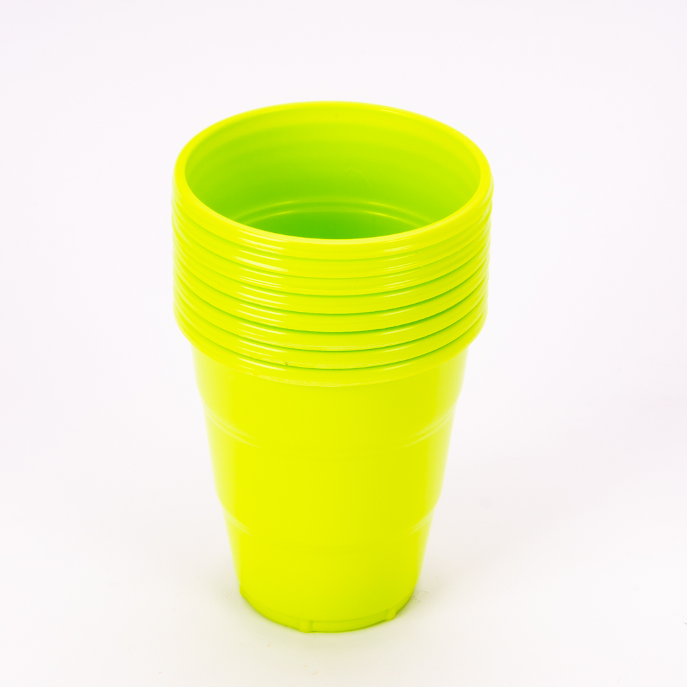 Vaso plástico Jappy 7oz 8und verde limón