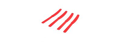 Cuchillo plástico 8und rojo