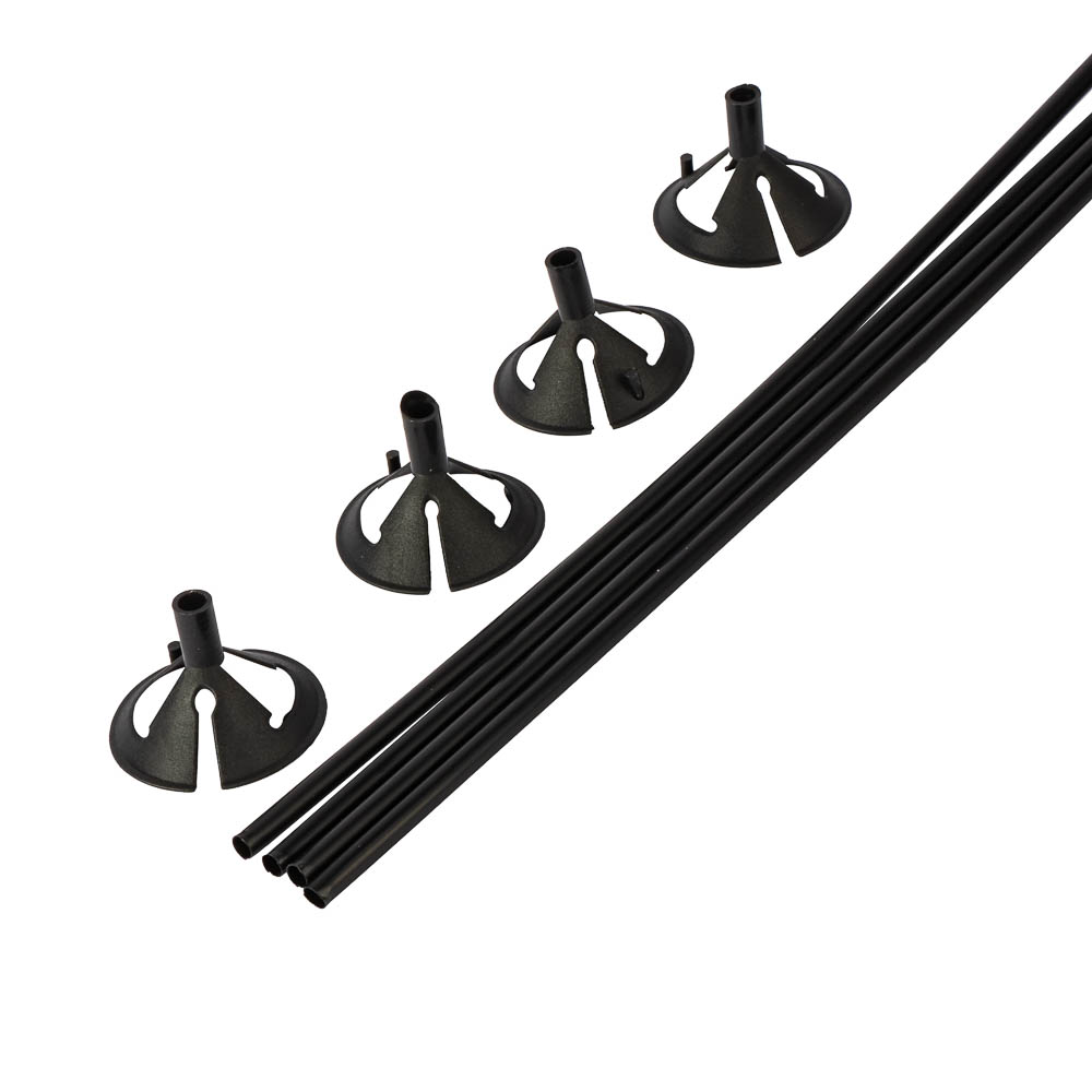 Base para globo plástica estandar 36und negro