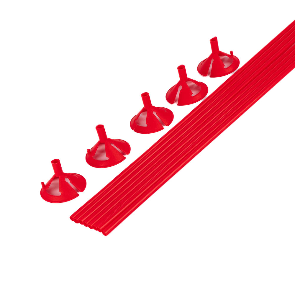 Base para globo plástica estándar 36und rojo