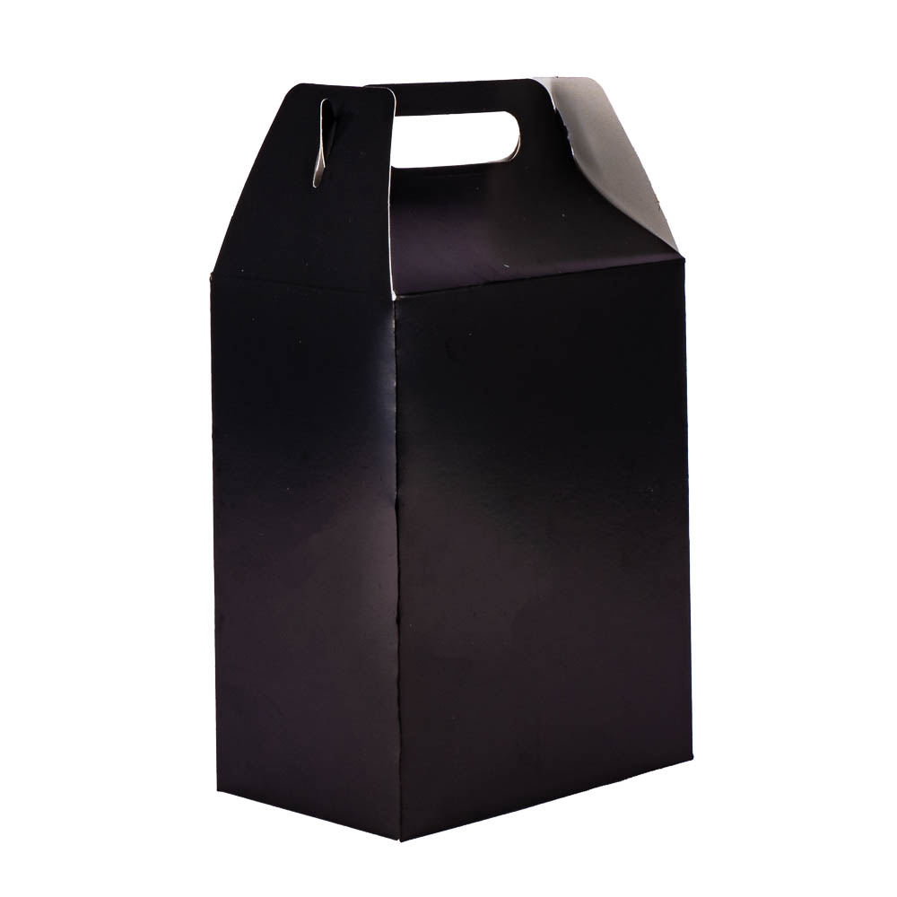 Caja cartón lisa 8und negro