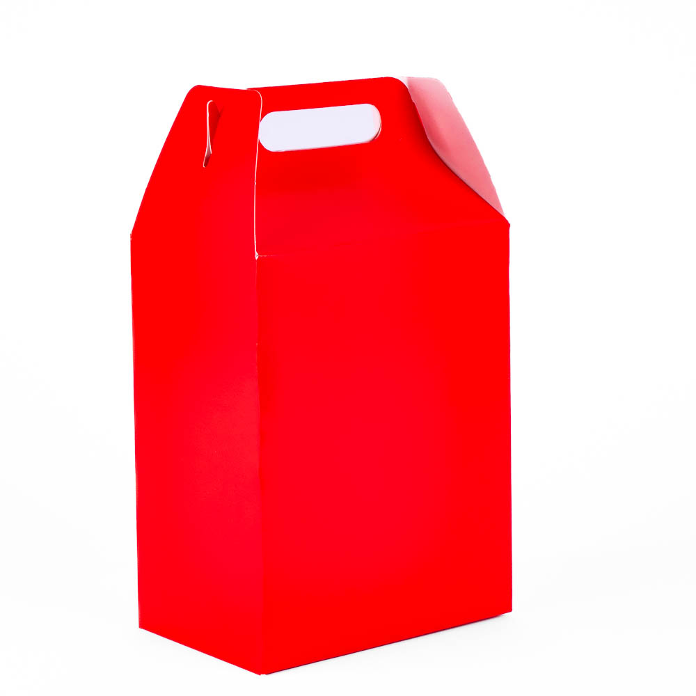 Caja cartón lisa 8und roja