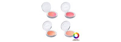 Rubor compacto con relieve