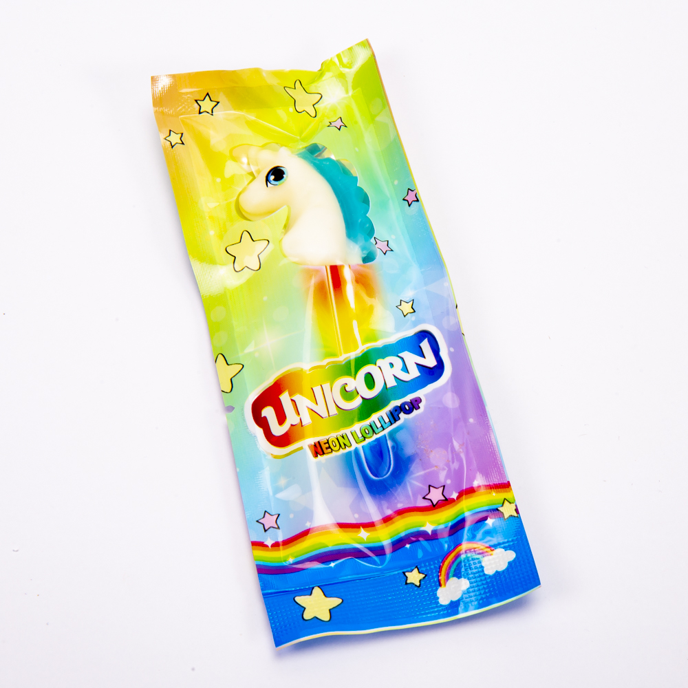 Paleta Bestar unicornio neón 10 grms